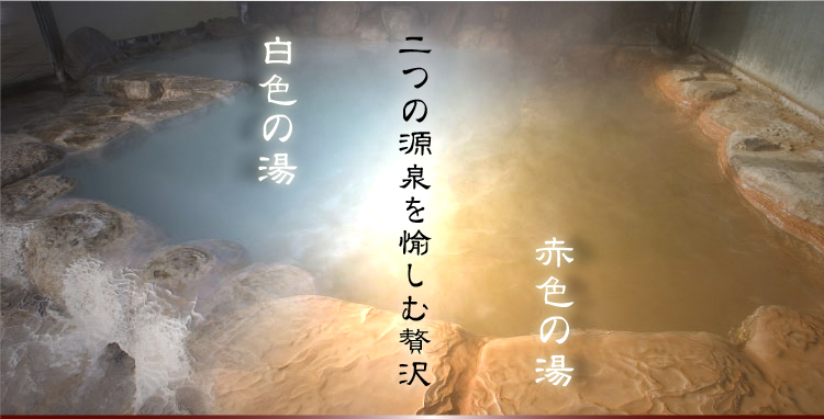 二つの源泉をたのしむ贅沢
