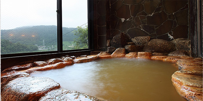 露天風呂 炭酸鉄泉の湯